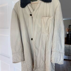 Cream Hungarian coat liner vintage